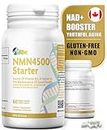 ALLBE NMN 4500 Starter | 75mg NMN Canada Supplement | NAD+ Booster Supplement for Cellular Energy Metabolism, Repair, Immunity and Healthy Aging | Nicotinamide Mononucleotide Capsules | Pack of 60