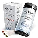Water Hardness Test Strips - Quick and Easy Testing Kit with 50 Strips at 0-425 ppm | Calcium and Magnesium Total Hardness Test | Ideal for Water Softener Dishwasher Well Spa and Pool Water