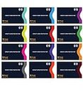 Boxiki Travel Set of 12 RFID Blocking Sleeves Best way to Protect your Cards from Electronic Theft. Durable, Lightweight and Compact Design to fit in any Pocket or Purse. (Navy Blue)