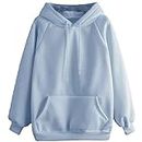 Hoodies for Women - Sky-blue Womens Fashion Sweater - Essentials Hoodie - Sweatshirt for Women - Womens Sweatshirt - Lightweight Hoodie - Women's Fashion Hoodies & Sweatshirts - Gifts for Women
