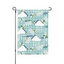Rainy Day Bees Garden Flag 28x40 Inch Double Sided Vertical Yard Flag Decor Polyester Welcome House Flags for Outside Outdoor Porch Farmhouse Patio Lawn Decoration