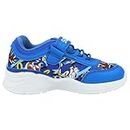 Sonic The Hedgehog Boys Gamer Easy Fasten Trainers Sports Outdoor Kids Childrens Shoes UK Size 9-3 (Blue, UK Footwear Size System, Little Kid, Men, Numeric, Medium, 12)
