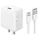 superfast charger type c for Sony Xperia X Compact , Sony Xperia XA1 , Sony Xperia XA1 Plus , Sony Xperia XA1 Ultra , Sony Xperia XA2 Adapter Wall Mobile Android Smartphone Certified Heavey Duty Hi Speed Fast Charging Travel Charger With 1.2 Meter Type-C USB Charging Data Cable ( 3.1 Amp , TD ,D- WHITE )