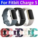 Pour Fitbit Charge 5 Remplacement Silicone Bracelet Montre SPORTS Bande Rabat *
