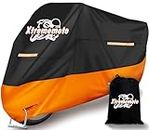 Xtremeauto Motorbike Cover Waterproof Motorcycle Cover - Heavy Duty 210D Polyester Indoor Outdoor Covers Shelter For Motorbikes, Scooter, Moped Bike Vespa + Storage Bag (96.5 x 41.3 x 49.2 Inch), XL