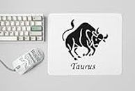 bag It Deals Taurus Symbol (BG Black) - Zodiac Sign Printed Mousepads for Astrology Lovers