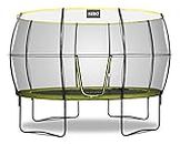 Rebo® Oval Base Jump II Trampoline With Halo II Enclosure - 8x11ft | OutdoorToys | Kids' Outdoor Trampoline for Gardens, Enclosure Included, Children's Play Equipment