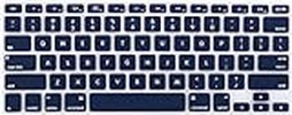 Midkart Silicone Keyboard Cover Compatible with MacBook Air 13 Inch (A1466 / A1369, Release 2010-2017), MacBook Pro 13/15 Inch (A1278 / A1502 / A1425 / A1398, Release 2015 or Older), Navy Blue