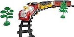 Kavyansh Enterprises Musical Classic Train World Toy Train Track Set for Kids. | with Real Train Sound and Colourful Light Effects for Kids 27 pcs Set.| Beautiful Design & Vintage Looks. (Multicolor)