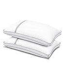 BedStory Pillows 2 Pack Hotel Quality, Down Alternative Pillows, Supportive Filled Pillows for Neck/Back/Side Sleeper, Standard Size 42X70CM