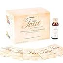 TAUT Liquid Collagen Drink & Face Mask - Marine Hydrolyzed Collagen for Younger Looking Skin - 13,000mg Collagen Peptides with Hyaluronic Acid - 5 Masks - 15 Bottles (30 Day Supply)