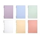 Lyaciomn 1 Set Binder A4 Book DIY Cover Punched Loose-Leaf Paper Storage Clip Soft Coil Office School Supplies