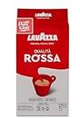 Lavazza Qualita Rossa Ground Coffee Blend Bag, Espresso Medium Roast, 250g Brick - Perfect for Coffee, Lattes, Cappuccino, and More