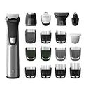 Philips Multigroom Series 7000 18-in-1 Face, Hair and Body Showerproof Trimmer/Clipper with DualCut Technology and 5 Hour Runtime, Black/Silver, MG7770/15