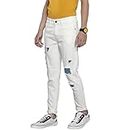 The Indian Garage Co Men's Slim Fit Jeans (1121-DNM02-109_White_34)