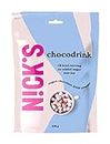 NICKS Chocodrink, Chocolate instantáneo, Cacao en polvo sin azúcar añadido - Más Cacao Más Porciones 250g (35 Porciones)