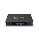 Great Bee One Year Android 10 1G 8G Arabic 4K Smart TV Box for IPTV Set Top Boxes, Black