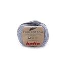 Katia Fair Cotton, Colour 26 - Mid-Grey, Cotton Yarn, Organic Cotton for Knitting and Crocheting