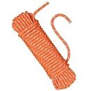 NorthPada Climbing Rope 98 feet 30 Meters 10mm Static Safety Rock Climbing Rope, Fire Rescue Parachute Rope, Escape Rope, Rappelling Rope Orange