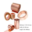 1PC 99.9% Pure Copper Metal Sheet Foil Plate Thickness 0.01-0.6 mm X 20-100 mm X 100-1000mm