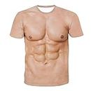 MYADDICTION 3D Graphic Digital Printed MuscleT-Shirt Men Christmas Halloween L Clothing Shoes & Accessories | Mens Clothing | T-Shirts