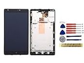 Yixi LCD Display Touch Screen for Nokia Lumia 1520 Screen Replacement Black Digitizer Repair Parts with Frame