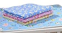 Toddylon New Born Baby Nappy Changing Mat (0-6 Months) Multicolor,Pack of 4