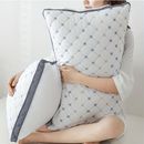 1pc Neck Bed Pillows Embroidery Hotel Grand Decorative Side Sleeper Cervical Body Slides Wedge Sleeping Women Reading Back Travel Soft Holiday Pillow