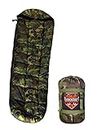 RhinoKraft Camouflage Army Sleeping Bags for Adult with Ultra Soft Fur for Camping, Trekking and Traveling | Weigh 1.9 Kg