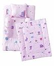 mittenbooty Baby Kitty Print Bolster Bed Set with Quilt