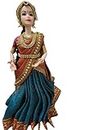 Half Saree Doll with 1 Doll Stand and 1 Miniature Jewellery Box and 1 Miniature Tray
