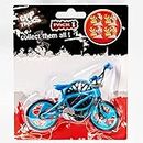 Grip And Tricks - Mini BMX Freestyle Blu con 2 Ruote Extra per Bicicletta Giocattolo e 1 Attrezzo Speciale per Mini Bike - Pack 1 Mini Tricks per Bambini dai 6 Anni in su.