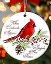 Red Cardinal Gifts for Women Girls Christmas Ornaments Hanging Decorations Clearance Keepasake Stocking Stuffers Women Xmas Tree Decor