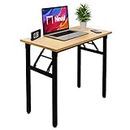 Need Small Desk Folding Desk Home Office Computer Workstation No Assembly Required Sturdy and Heavy Duty Desk Laptop Desk for Small Space