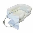 CURA FARMA Cura Active Easy Wash – Lave-tête portable pour personnes âgées et patients alités, kit de lavage de cheveux au lit avec baignoire gonflable 30 x 40 cm et sac à eau, lave-tête pour