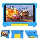 HiGrace Kids Tablet 7 inch, Tablet for Kids with HD Display, Android 12 Go Quad Core, 2GB RAM + 32GB ROM, 128GB Expansion, Wi-Fi, Children Tablet with Parent Control - Blue