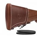 Tourbn Rückstoßpolster aus echtem Leder für Schrotflinte, Gewehrpistole, Stock-Pad, verstellbare Buttstock Abdeckung