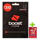 Boost Mobile $300 Prepaid SIM Starter Kit + Vodafone $30 Prepaid SIM Bundle