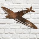 Spitfire Flugzeug rostig Metall Wandkunstwerk Haus & Garten Dekor
