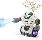 Adlon Kid Robot Toys for Boys Girls Dancing Singing Walking Talking Sliding Robot with Colorful LED and Spray,Electronic Toys Interactive Early Educational Robot Toys Birthday for Kids