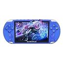 Handheld Game Consoles for Kid and Adult, 5.1 Inch HD Screen Dual Joystick with 8GB 3000+ Free Games GBC/GBA/FC/MD/Arcade, Support TV Out/Movie/Video/Music/Record/Save Game Progress, (Blue)