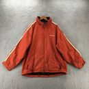 American Eagle Performance Jacket Mens XL Orange Long Sleeve Full Zip Mock Neck