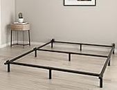 THEOCORATE King Size Bed Frame, 7 Inch Metal Basics Bed Frame, Low Profile Base for Box Spring, 9-Leg Support, Noise-Free, Easy Assembly, Black