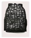 Victorias Secret PINK Classic Backpack Book Bag Black Silver Mixed Logo NEW