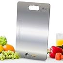 HIMALIN HOMES Stainless Steel Chopping Board Cutting Board for Kitchen Vegetable Cutting Board Steel Cutting Board Perfect for Vegetables Meat and Fruits Easy to Clean Large 35 X 25 cm.
