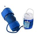 Ice Care Cold Therapy System With Adjustable Knee Pad with Air & Water Pump, Adjustable Timer & Power Adaptor | Perfect for Knee Injury Care, Sport Injury, Post OP Care, Sore Muscle & Inflammation - At Home Knee Injury Therapy Kit FDA Approved...