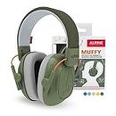 Alpine Muffy Noise Cancelling Headphones for Kids - 25dB Noise Reduction - Earmuffs for Autism - Sensory & Concentration Aid - Green