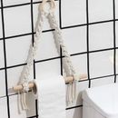 Urban Outfitters Accents | - Macrame Towel Rack Bathroom /Kitchen St | Color: Silver/White | Size: Os