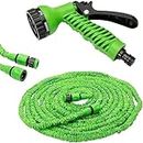 Fulkiza Expandable 50 Foot Garden Hose Pipe with Spray Gun Car Washing Pipe for Cleaning Purpose(Multicolour)