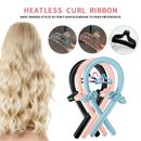 Heatless Curling Rod Headband Silk Curling Ribbon Hair Roller Lazy Curler Sets~ 